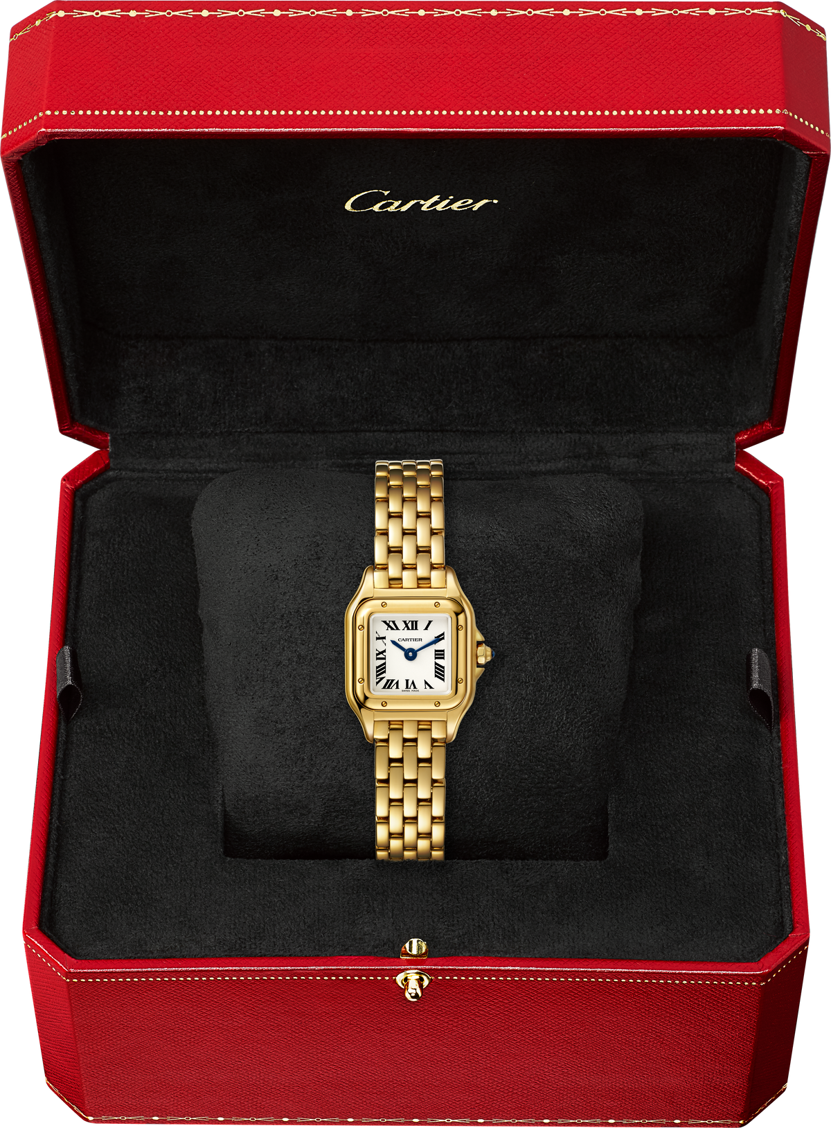 Panthère de Cartier Mini Model | 19mm, 18K Yellow Gold, Silver Dial, Ref. WGPN0048