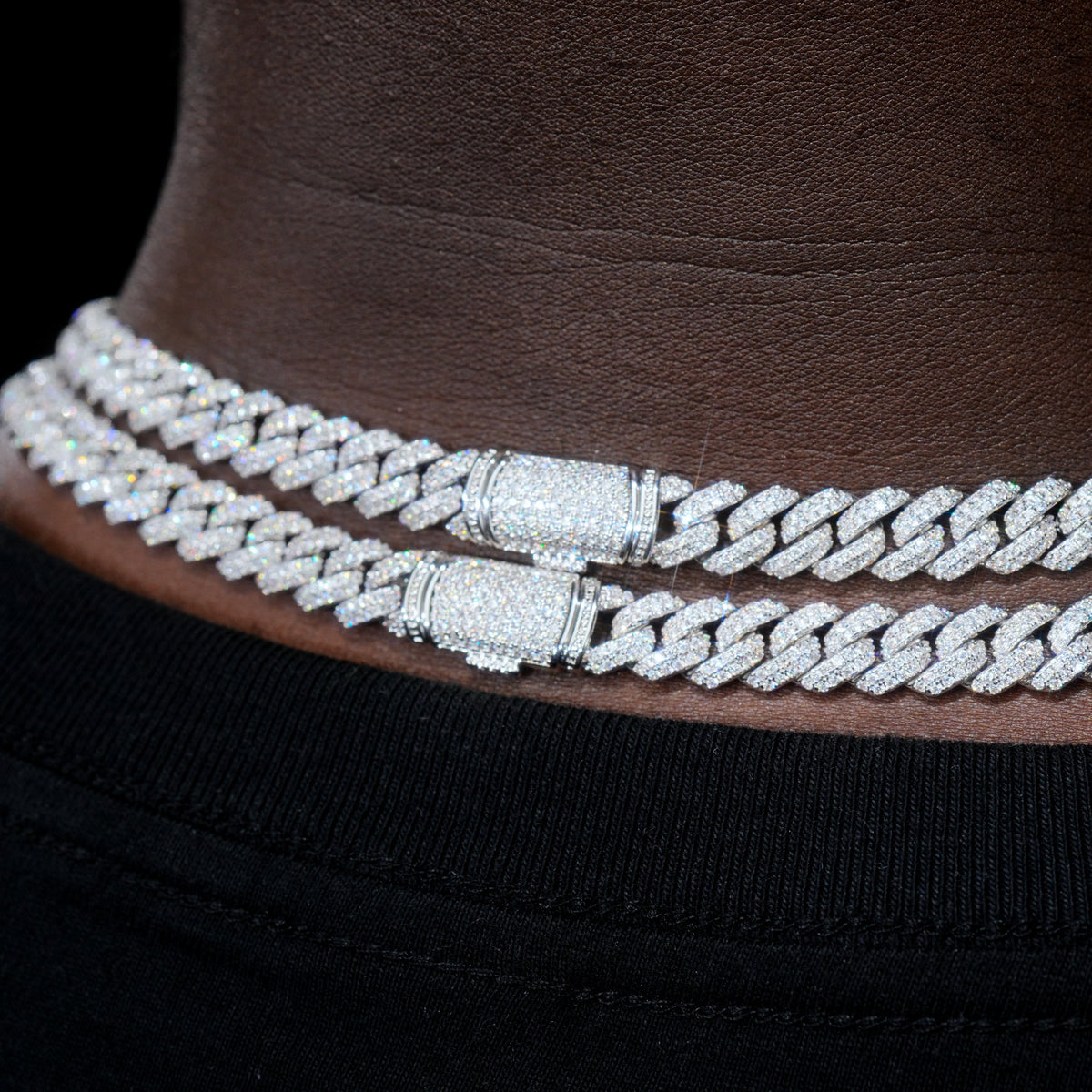 VVS Moissanite 8.5MM Cuban Link Chain