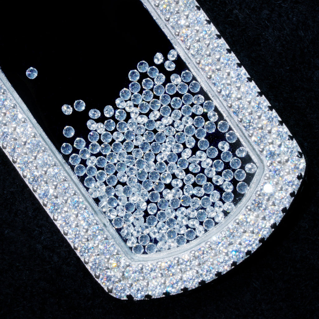 925S & VVS Moissanite Dog Tag Necklace