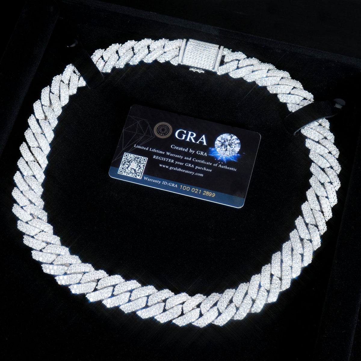 VVS Moissanite 20MM Prong Cuban Link Chain